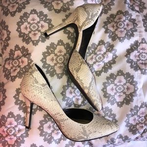 Snake skin heels